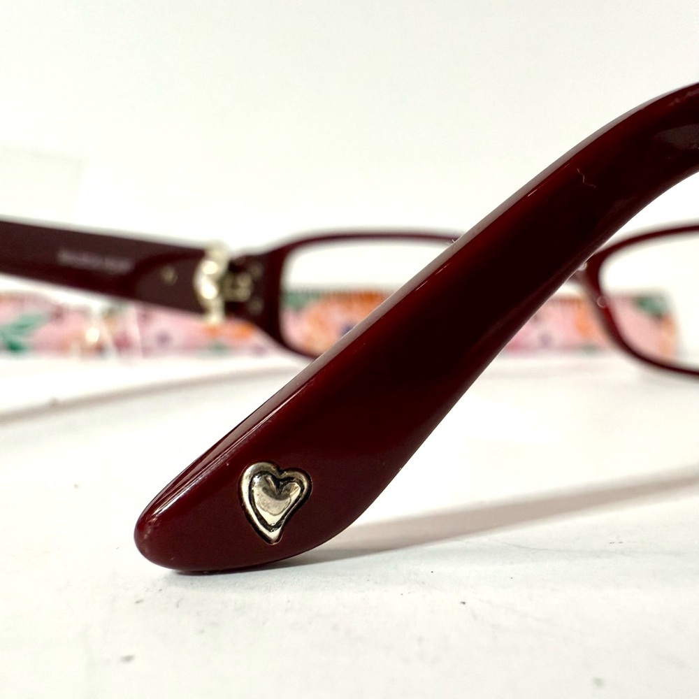 Brighton Balboa Heart Readers – Burgundy Red w/ Case - Picture 6 of 8